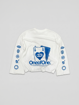 Blue Ace of One Waffle Knit Long Sleeve