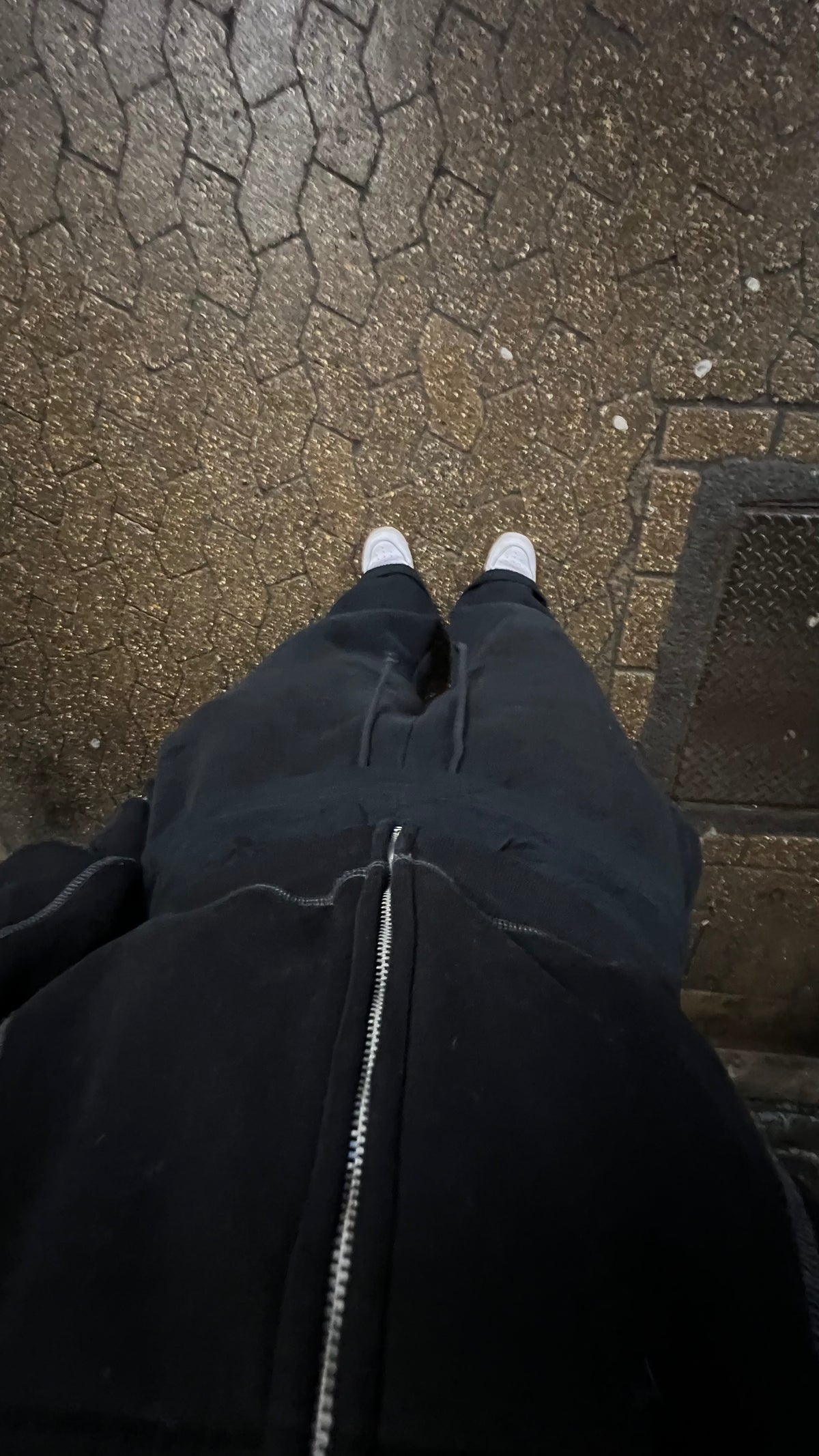 Jacket Hoodie Zip Up 1AM Black