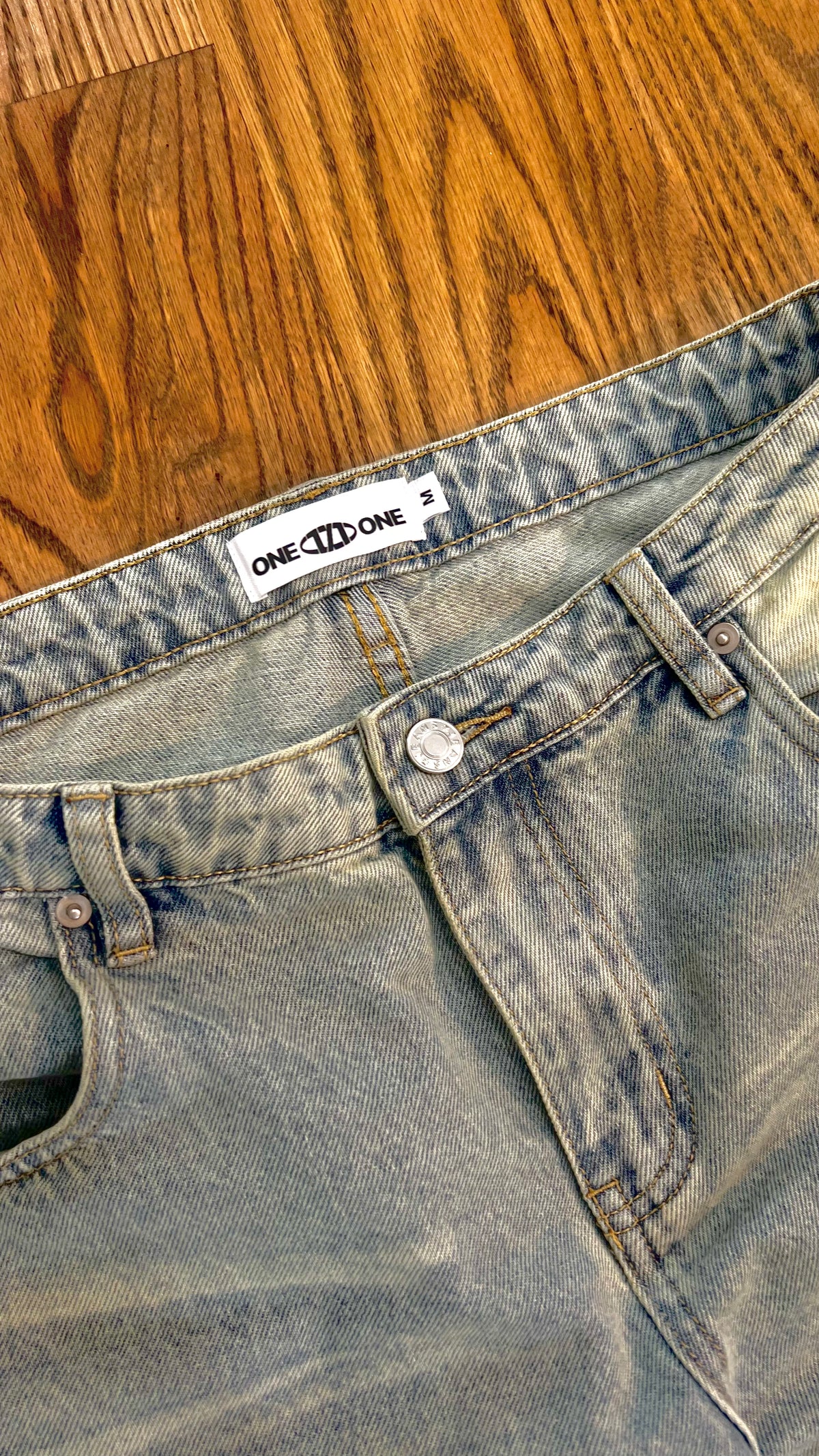 Luxury Denim Make Art Make Love Make Money Baggy Jeans