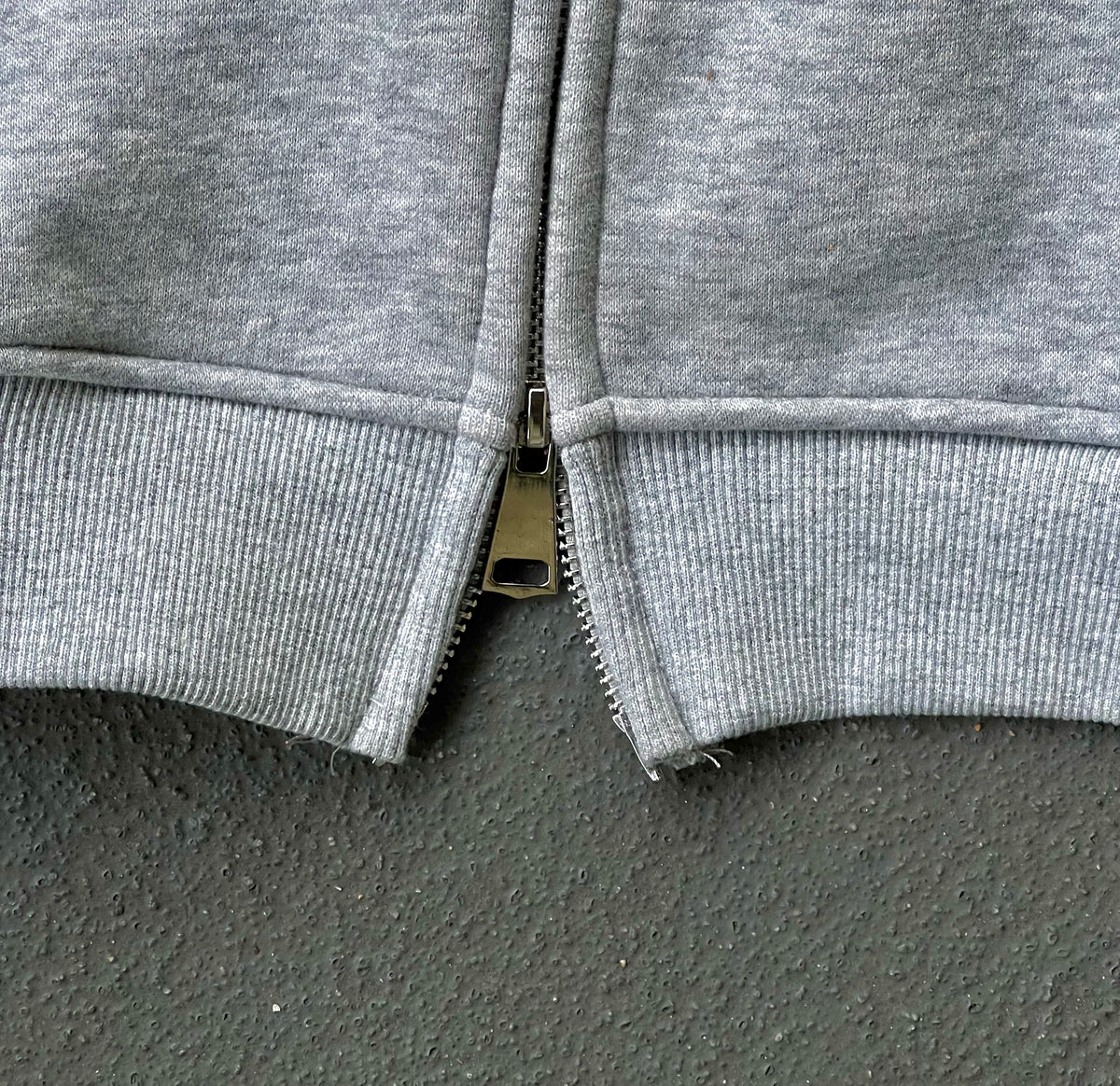 Comfy Heavyweight Zip-Up Page Gray