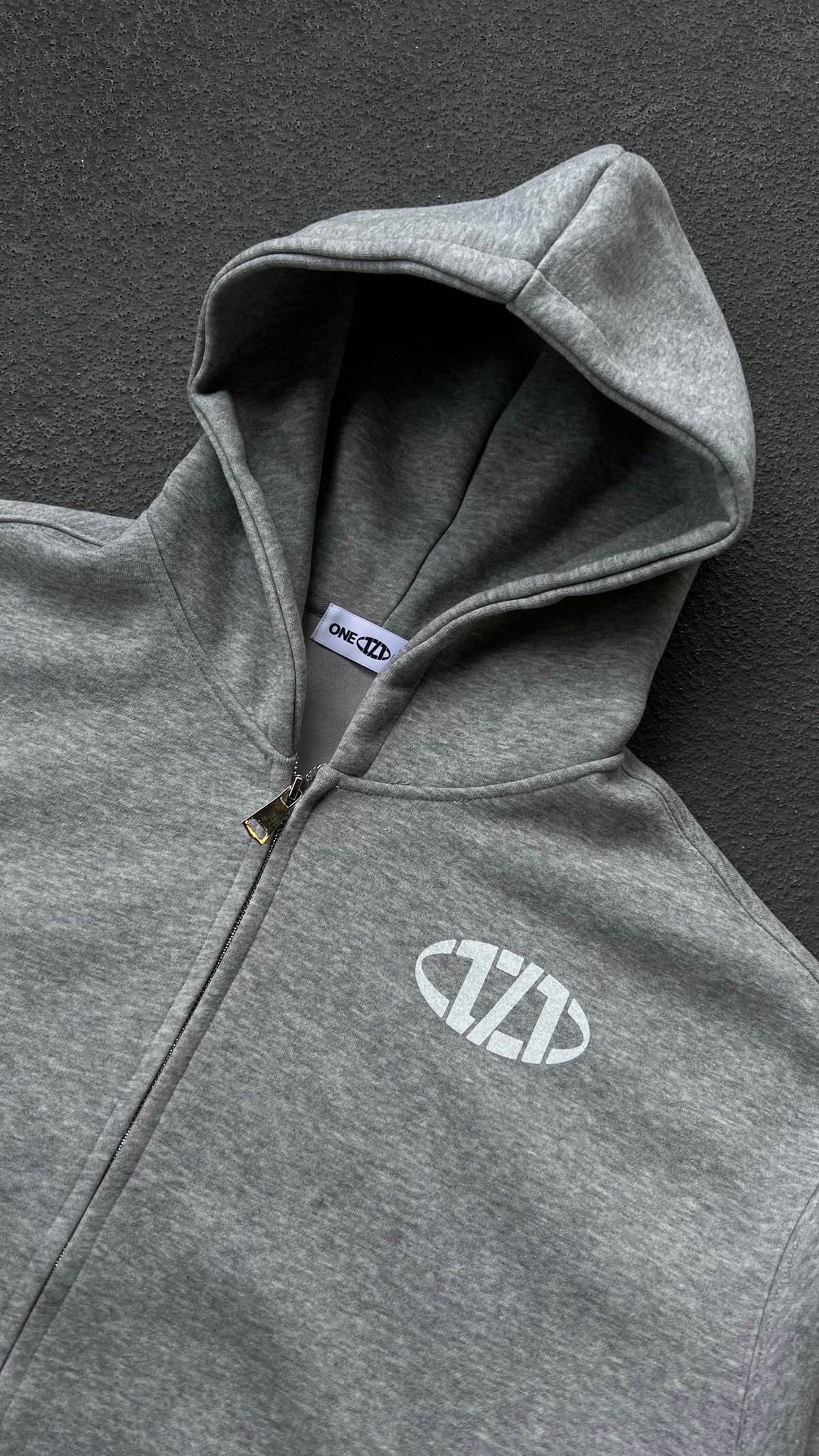 Comfy Heavyweight Zip-Up Page Gray