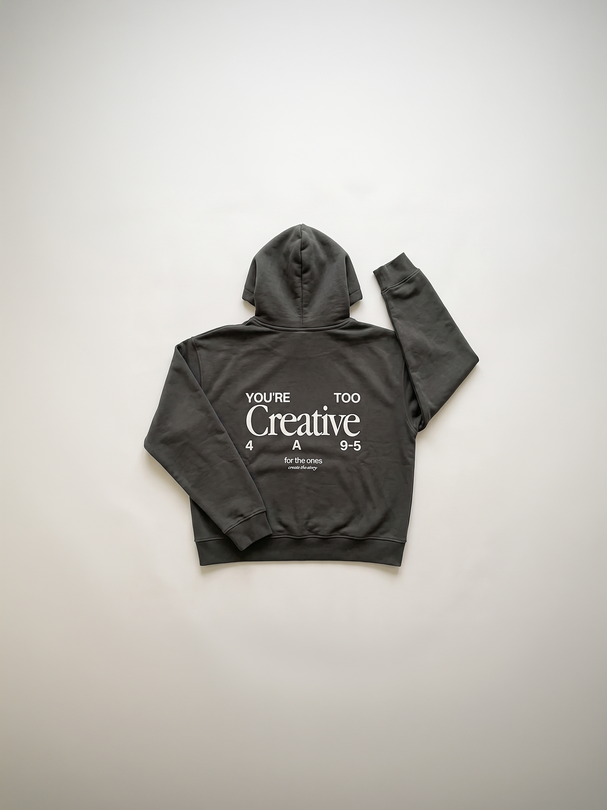 Too Creative Zip Hoodie - Dark Gray