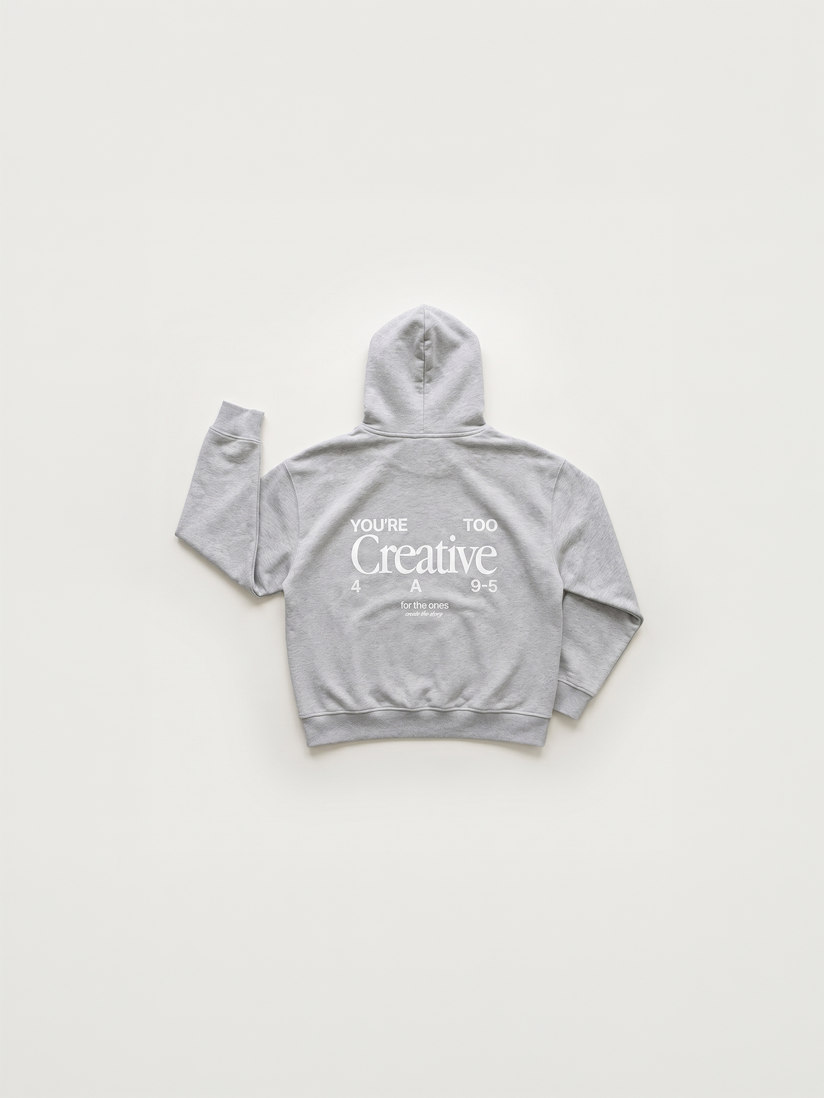 Too Creative Zip Hoodie - Gray