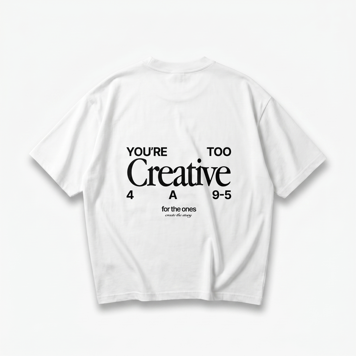 Too Creative Tee Oversized White