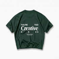 Too Creative Tee Oversized Green