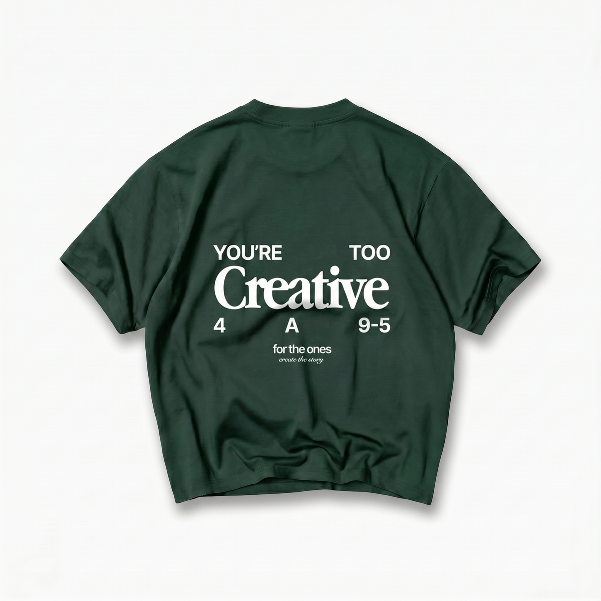 Too Creative Tee Oversized Green