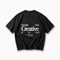 Too Creative Tee Oversized Black