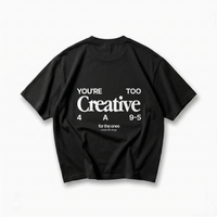 Too Creative Tee Oversized Black