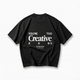 Too Creative Tee Oversized Black