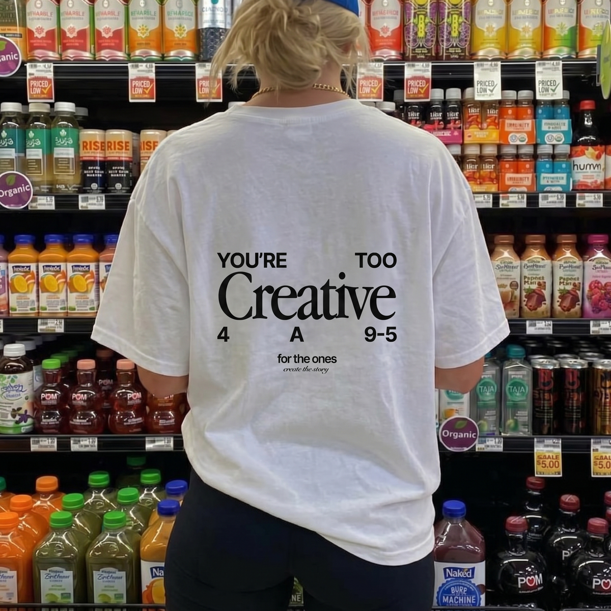 Too Creative Tee - Clean White