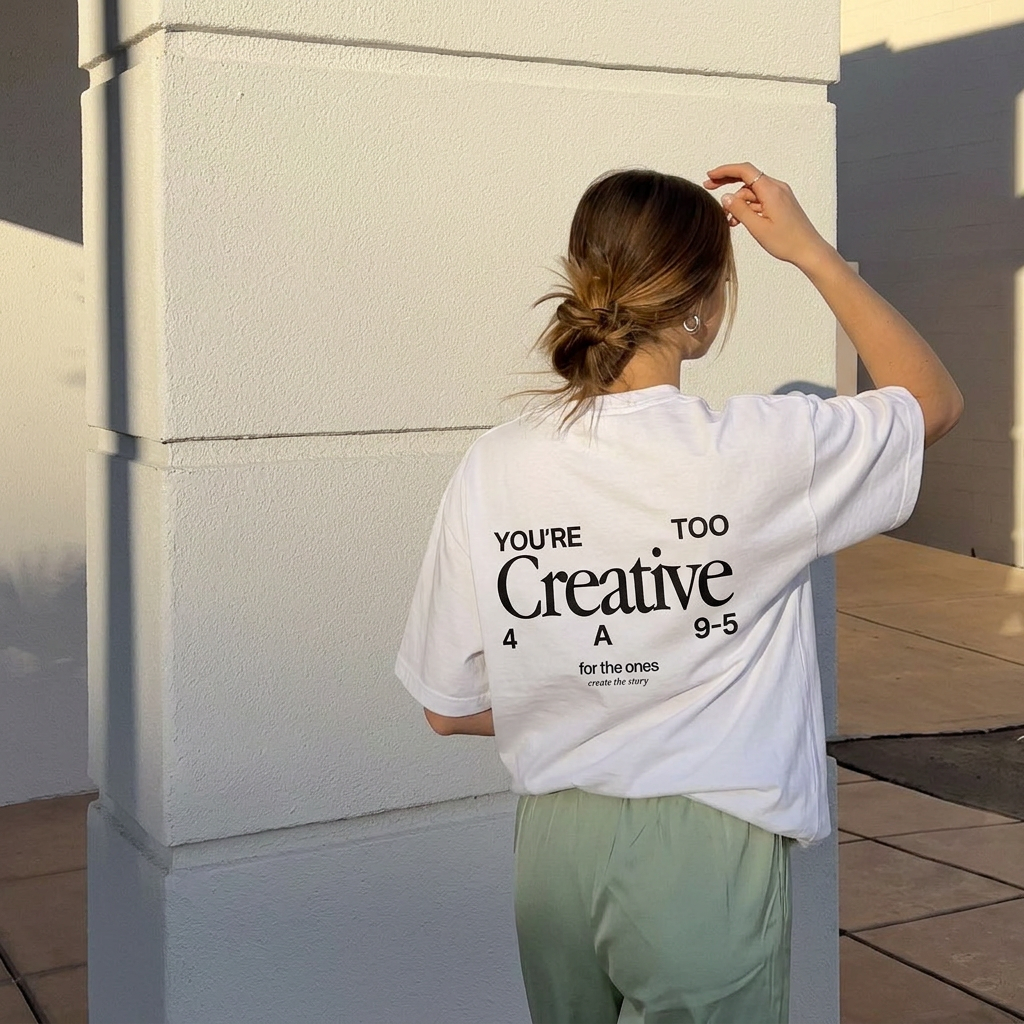 Too Creative Tee - Clean White