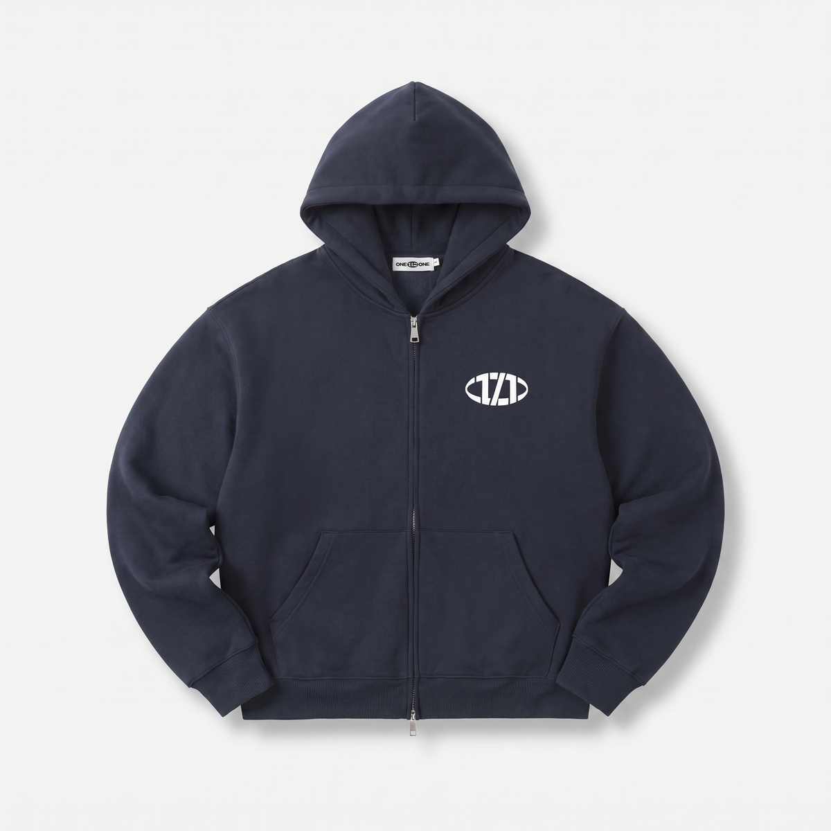 Comfy Heavyweight Zip-Up Navy Blue