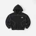 Jacket Hoodie Zip Up 1AM Black