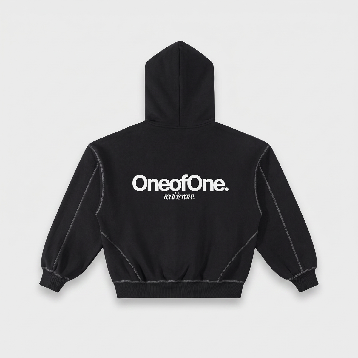 Jacket Hoodie Zip Up 1AM Black