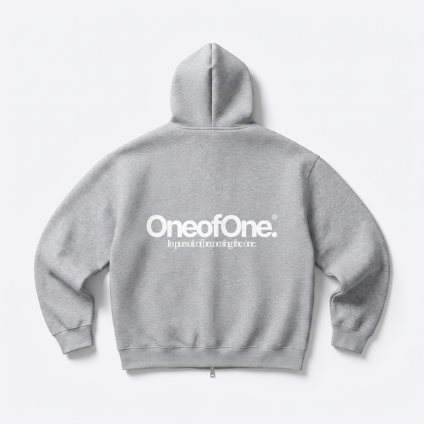 Comfy Heavyweight Zip-Up Page Gray