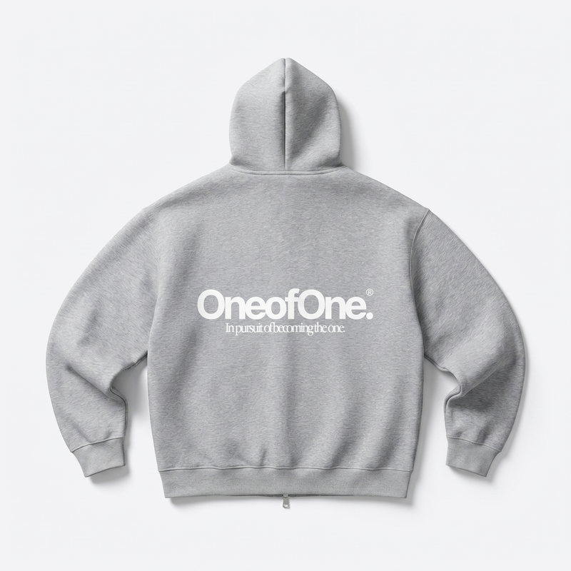 Comfy Heavyweight Zip-Up Page Gray