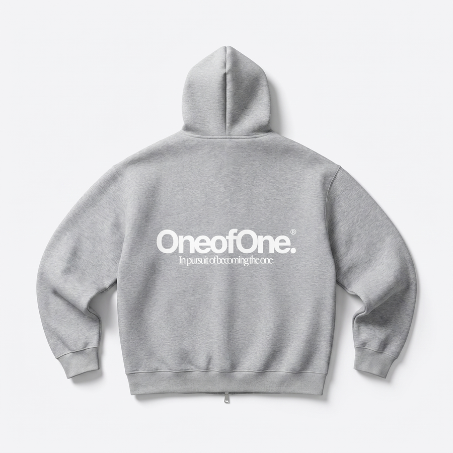 Comfy Heavyweight Zip-Up Page Gray