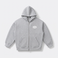 Comfy Heavyweight Zip-Up Page Gray
