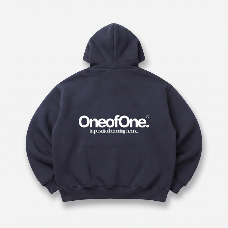 Comfy Heavyweight Zip-Up Navy Blue