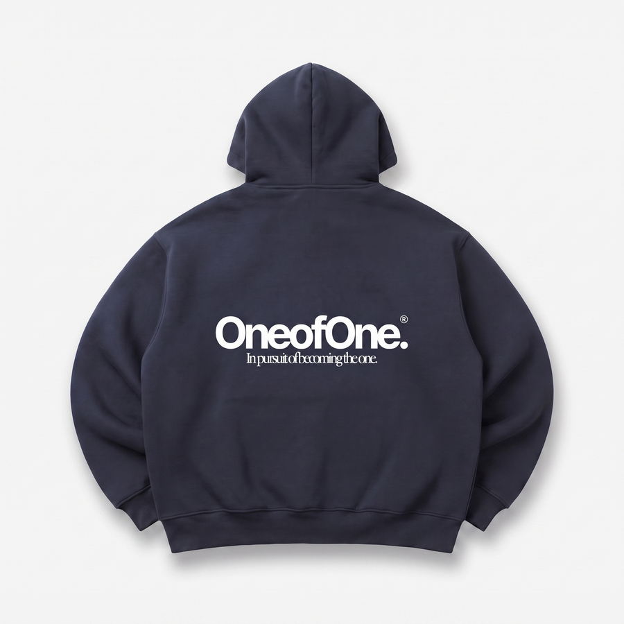 Comfy Heavyweight Zip-Up Navy Blue