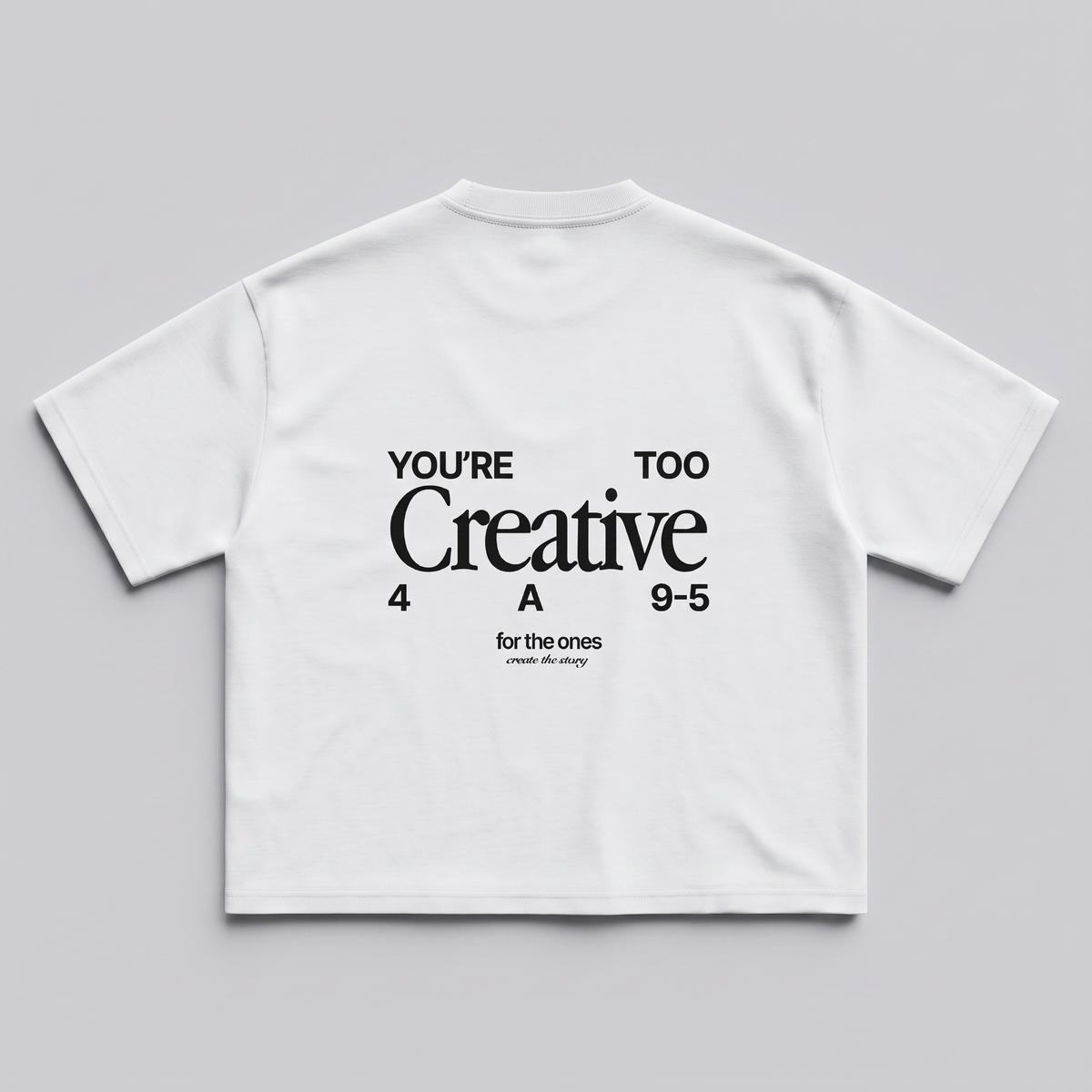 Too Creative Tee - Clean White