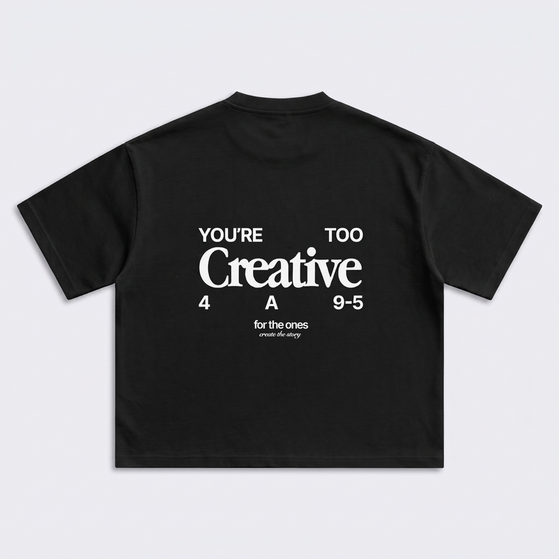 Too Creative Tee - 1AM Black
