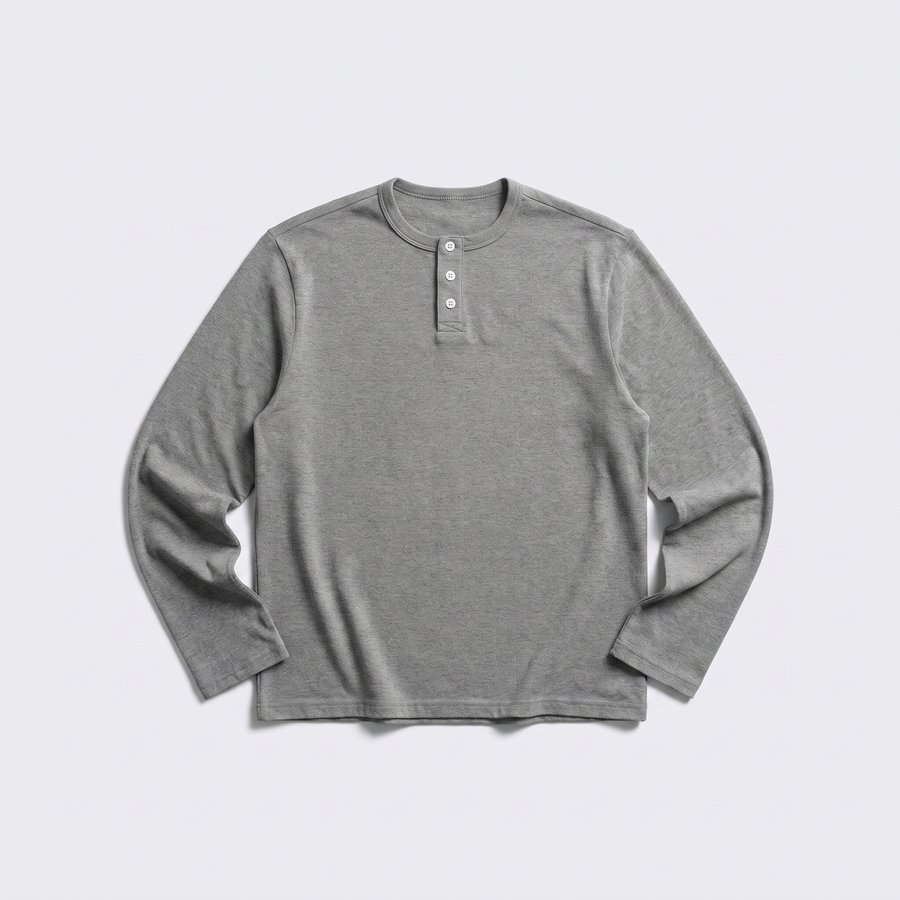 Founder Henley Top MacBook Gray