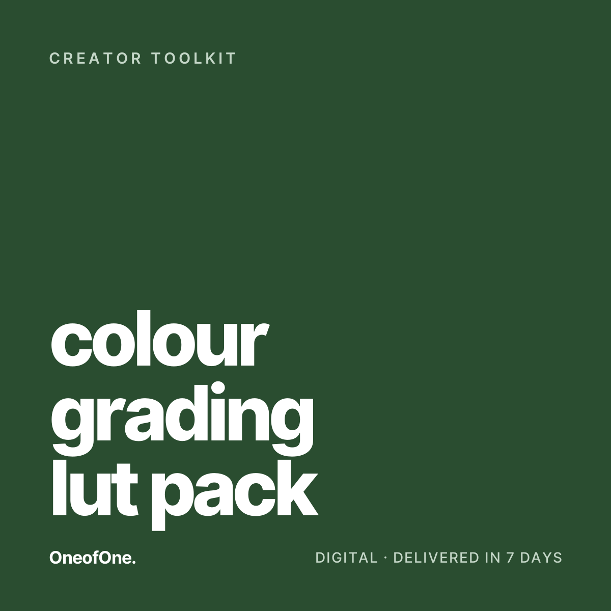 Colour Grading LUT Pack