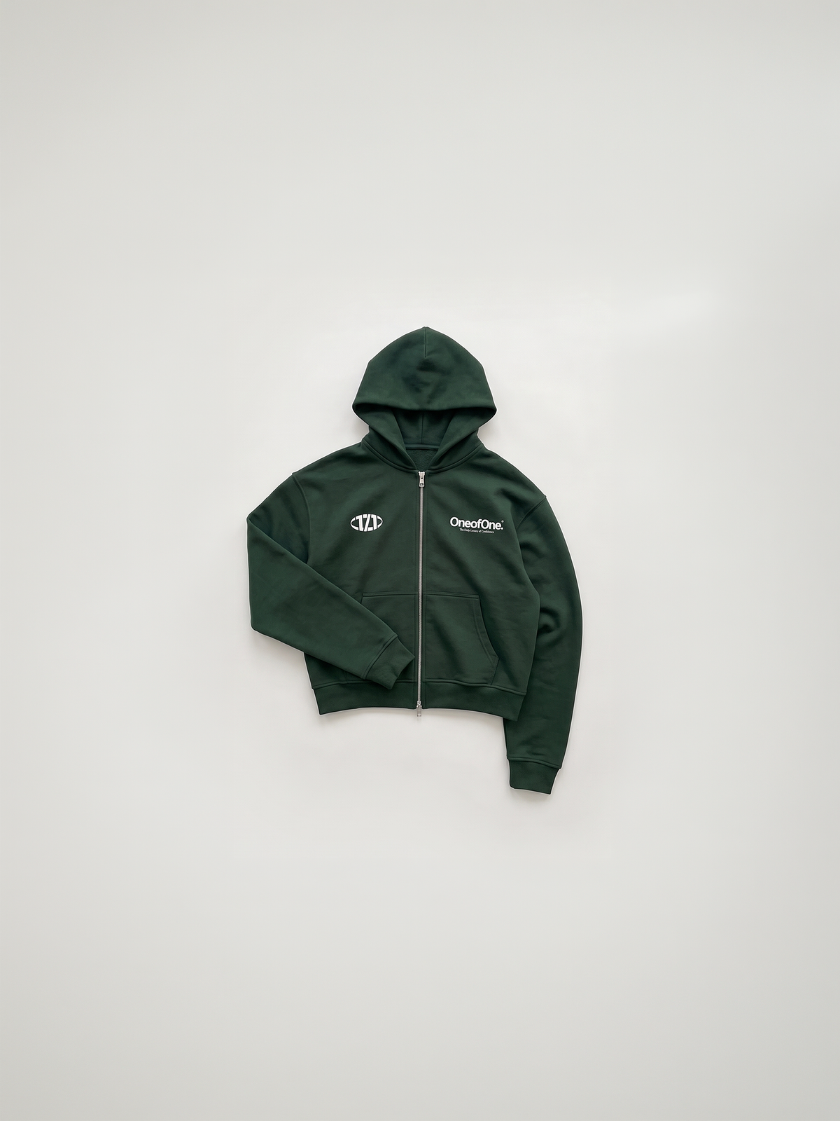 Too Creative Zip Hoodie - Freedom Green