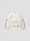 Red Ace of One Waffle Knit Long Sleeve
