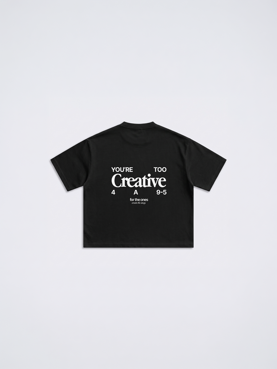 Too Creative Tee - 1AM Black