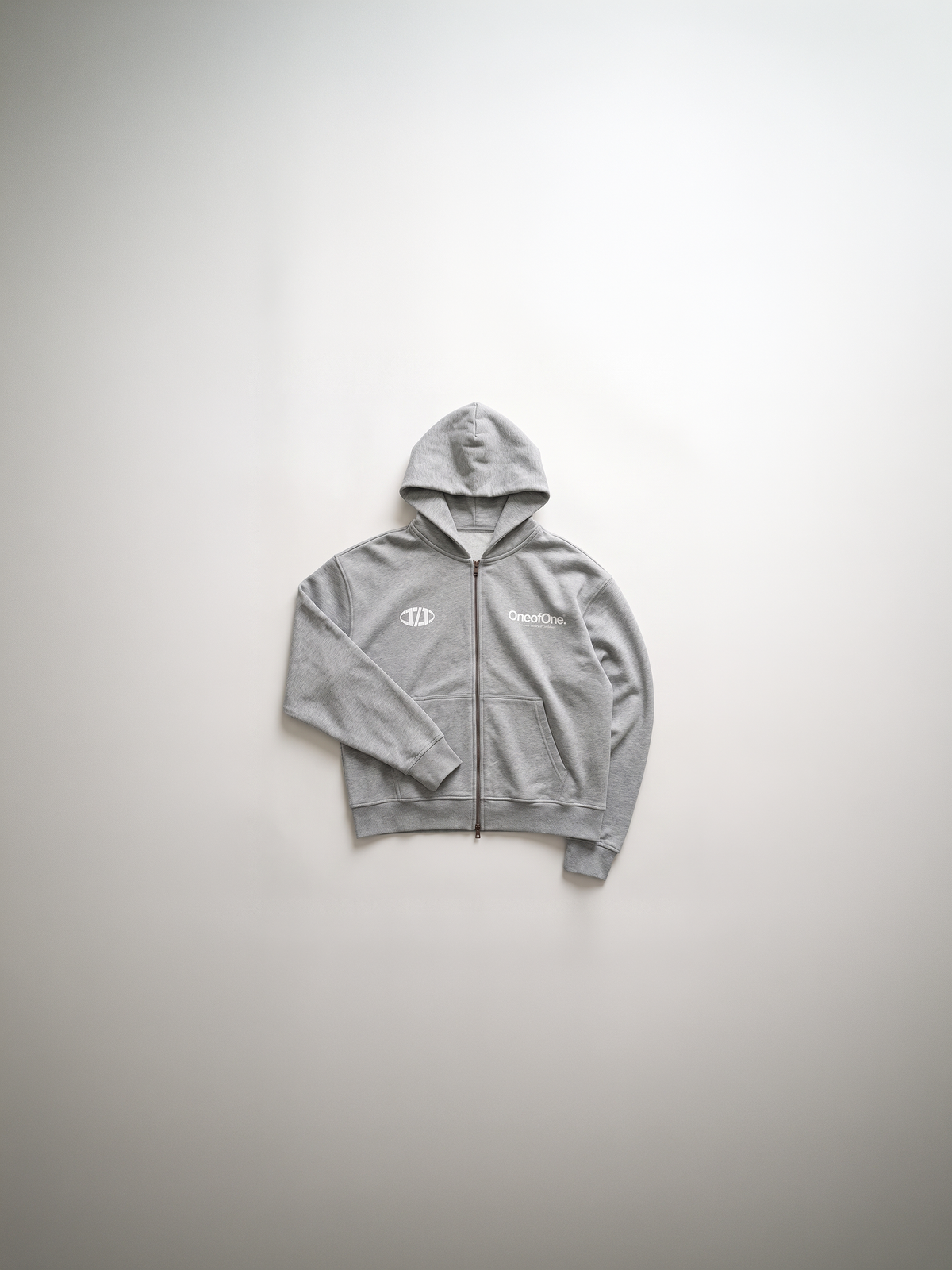 Too Creative Zip Hoodie - Gray